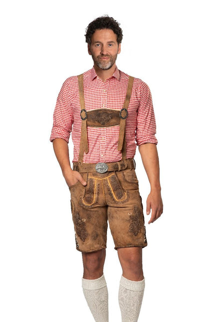 Lederhose Braun Kurzer Lech