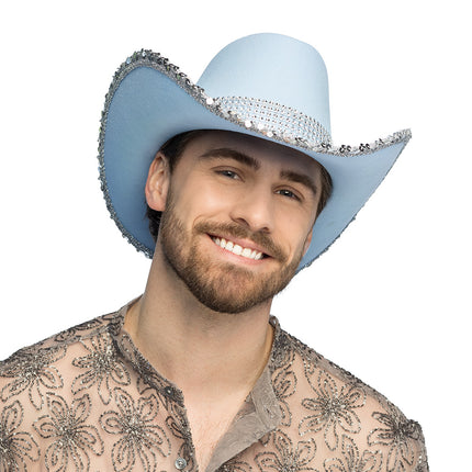 Hut Cowboy Spark hellblau