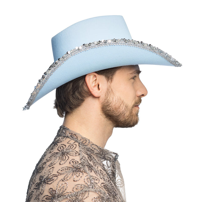 Hut Cowboy Spark hellblau