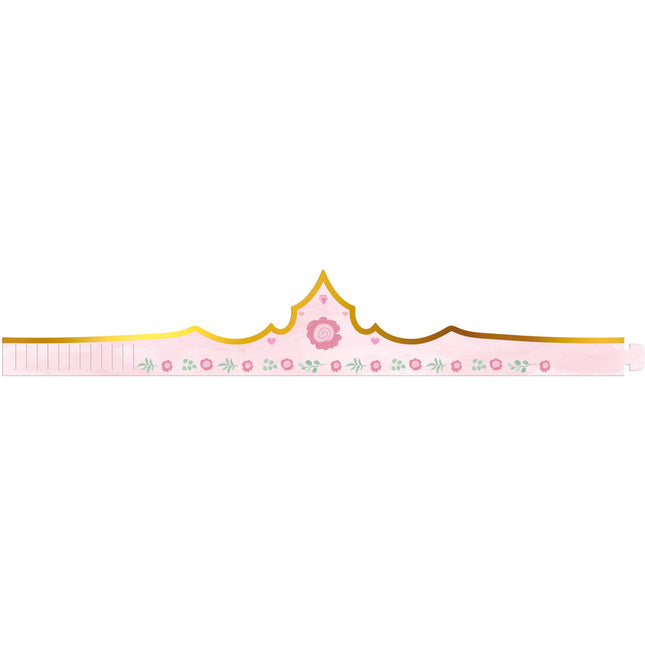 Prinzessinnenkrone Rosa 60cm 6 Stk.