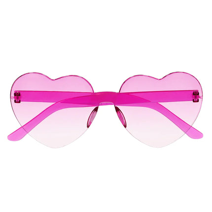 Partybrille Festival Herzen rosa