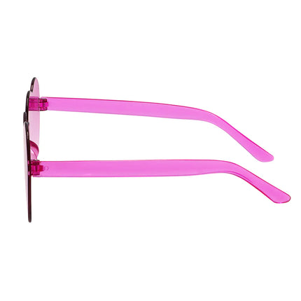 Partybrille Festival Herzen rosa