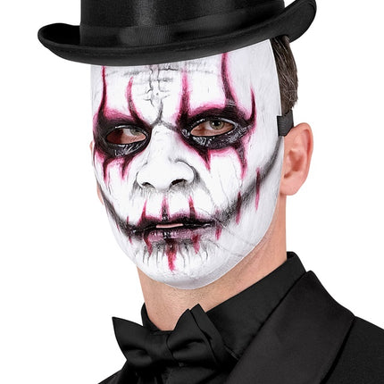 Joker Maske Weiß Böse