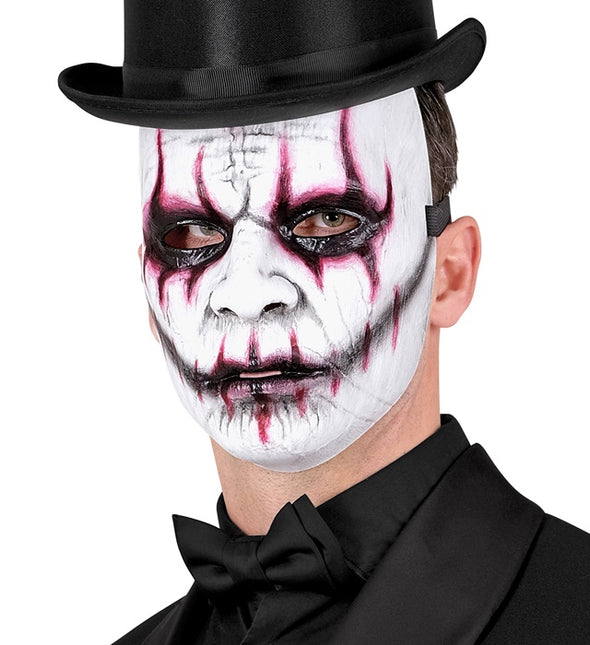 Joker Maske Weiß Böse