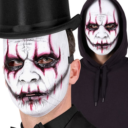 Joker Maske Weiß Böse
