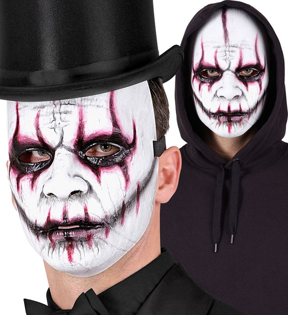 Joker Maske Weiß Böse
