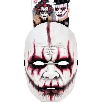 Joker Maske Weiß Böse