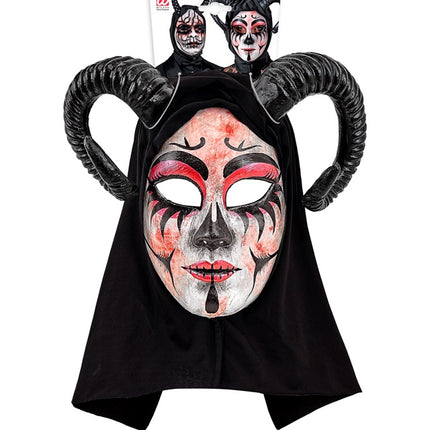 Halloween Maske Damen Theater Teufel