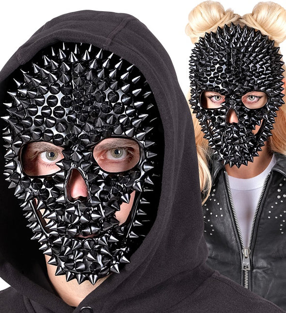 Maske Totenkopf Schwarz Mit Nägeln