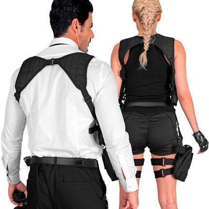 Schulterholster Schwarz Uni