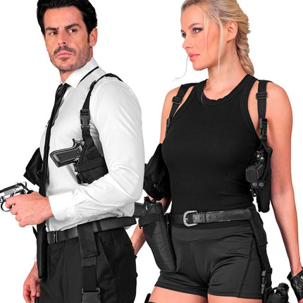 Schulterholster Schwarz Uni