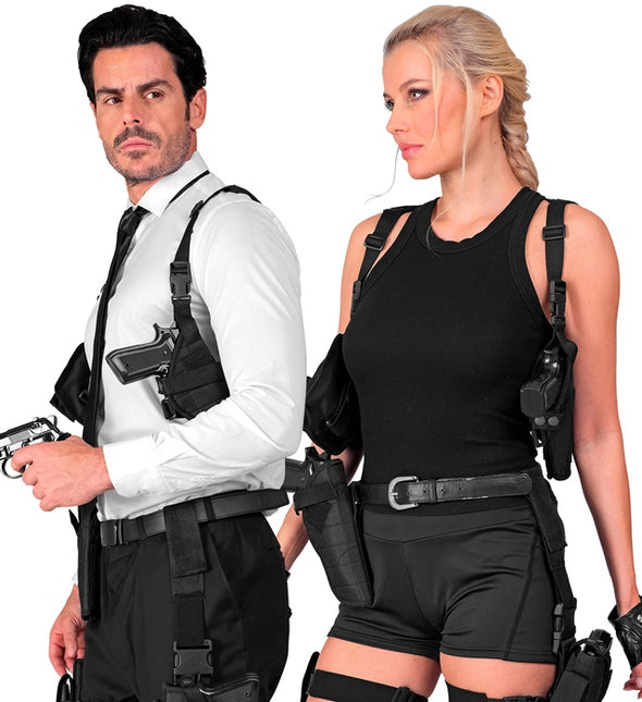 Schulterholster Schwarz Uni