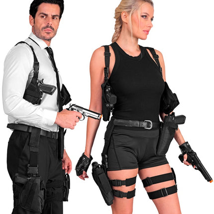 Holster Rechtes Bein Schwarz Tactical Uni