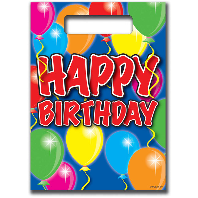 Happy Birthday Party Bags Luftballons - 8 Stück