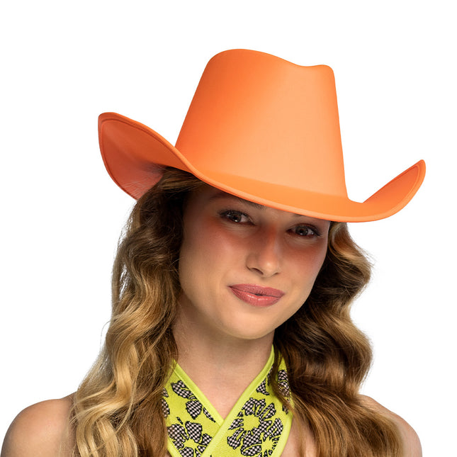 Hut Cowboy Blaze neon orange