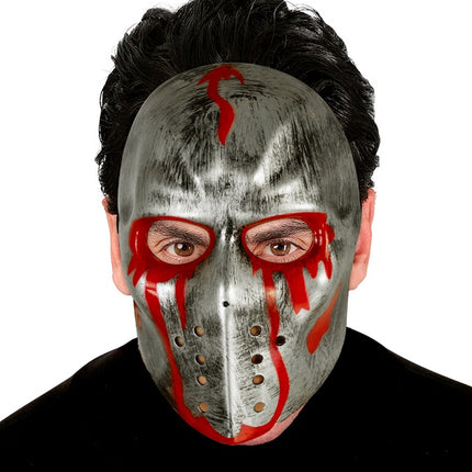 BLUTIGE EISHOCKEYMASKE