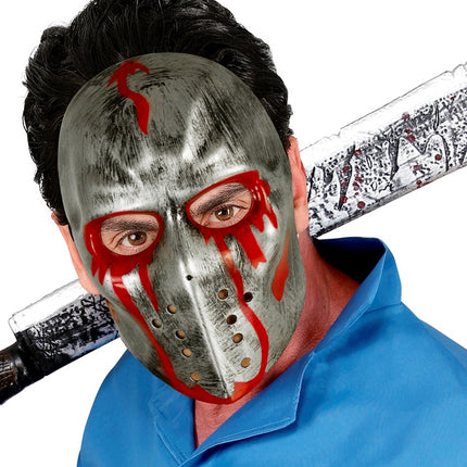 BLUTIGE EISHOCKEYMASKE