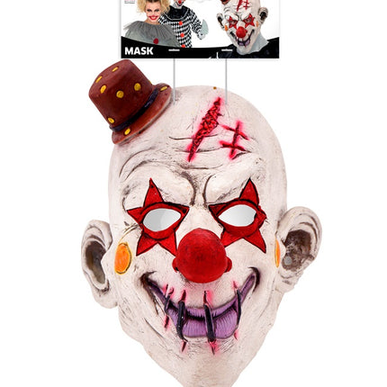 VOLLMASKE KILLER CLOWN MIT HUT