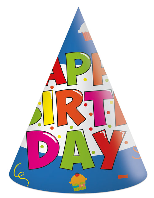 Kokliko Happy Birthday Papierhüte 6St