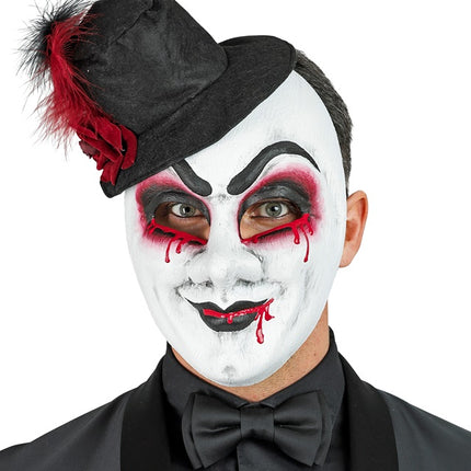 MASKE THEATER BLUTENDER MANN MIT HUT