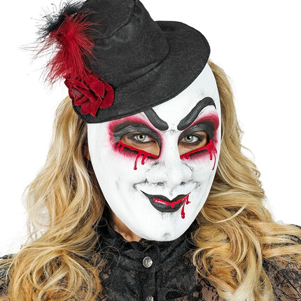 MASKE THEATER BLUTENDER MANN MIT HUT