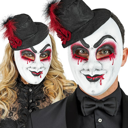 MASKE THEATER BLUTENDER MANN MIT HUT