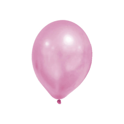 Rosa Luftballons Metallic Pastell Leer 8 Stück
