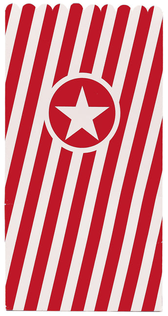Party Essentials Fsc Papier Popcorntüte Rot 6St