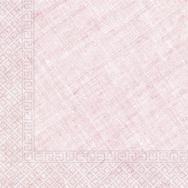 Hellrosa Servietten Pastell 33cm 20Stück