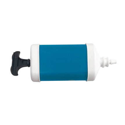 Blaue Ballonpumpe Plastik