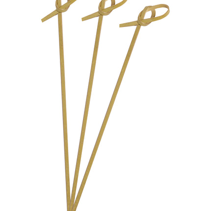 Braune Cocktailstäbchen Knoten Holz 24St