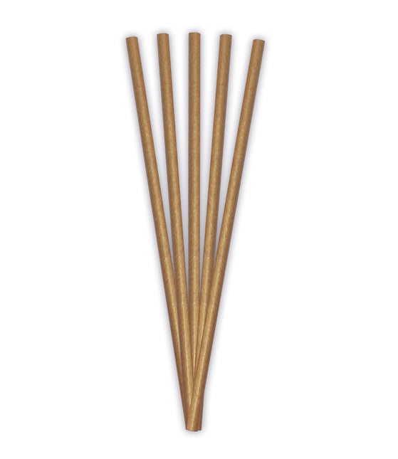 Papier-Trinkhalme Kraftpapier-Trinkhalme 19,7X0,6Cm 24Stk.