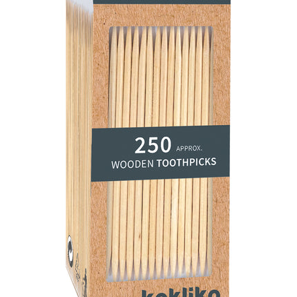 Braune Cocktailspieße Holz 250Stk