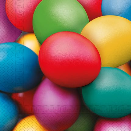 Dreilagige Papierservietten Dreilagige Papierservietten 33X33Cm Bunte Ostereier 20St