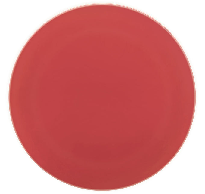 Einfarbig rote wiederverwendbare Teller 25Cm 2St
