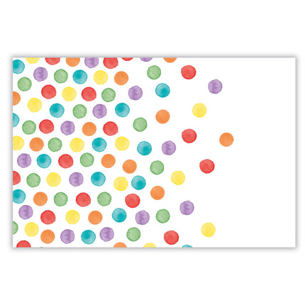 Multicoloured Water Dots Plastik Tischdecke 120X180Cm 1St