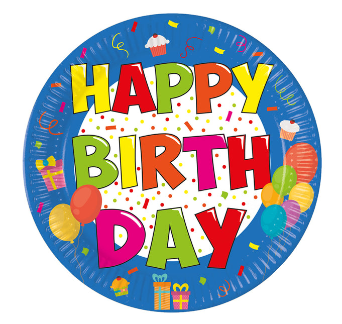 Kokliko Happy Birthday Fsc Pappteller Next Generation Medium 20Cm 8St