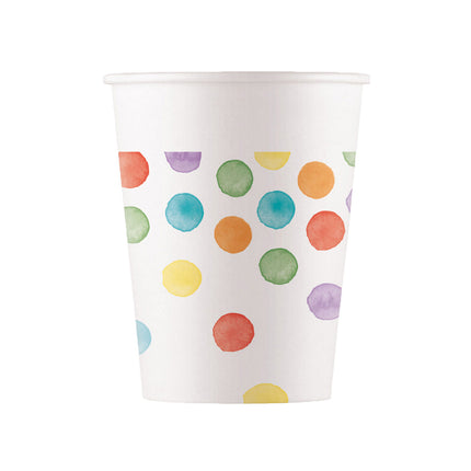 Paint Dots Becher 200ml 8Stück