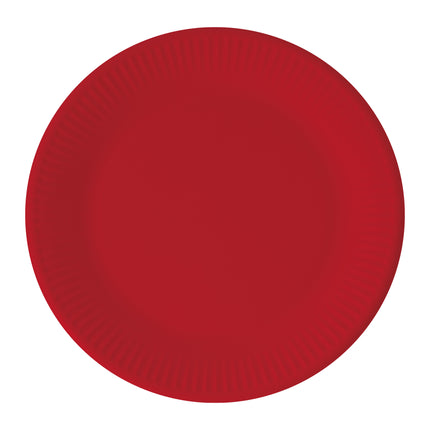 Festes Rot Fsc Pappteller Nächste Generation Medium 20Cm 8St