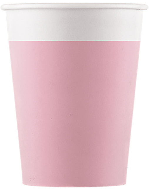 Rosa Fsc Pappbecher 200ml (Wm) 8St