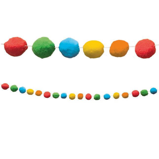 Party Essentials Wiederverwendbares Pom Pom Banner 4M 1St