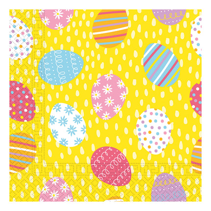 Dreilagige Papierservietten Dreilagige Papierservietten 33X33Cm Mehrfarbige Ostereier 20St