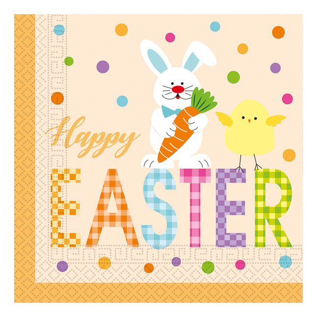 Osterservietten Frohe Ostern 33cm 20Stück