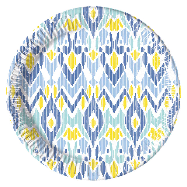 Blau Gelbe Teller 23cm 8Stk