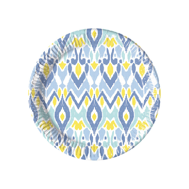 Blau Gelbe Teller 20cm 8Stk