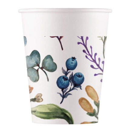 Everyday Designs Herbs Fsc Paper Cups 200Ml (Wm) 8St