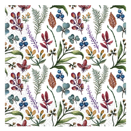 Everyday Designs Herbs Fsc Three Ply Paper Servietten 33X33Cm 20St