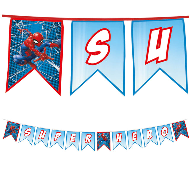 Spider Man Crime Fighter Wiederverwendbarer Brief Banner 1St