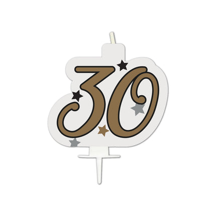 Meilenstein Happy Birthday Geburtstagskerze "30" 1St
