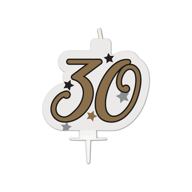 Meilenstein Happy Birthday Geburtstagskerze "30" 1St